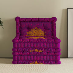 WOWMAX Floor Sofa Couch Boho –Indian Garden