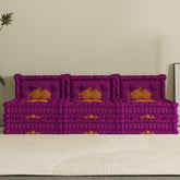 WOWMAX Floor Sofa Couch Boho –Indian Garden