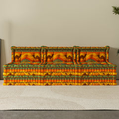 WOWMAX Floor Sofa Couch Boho –Boho Sunset