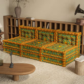 WOWMAX Floor Sofa Couch Boho –Aztec Tribal Cross