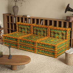WOWMAX Floor Sofa Couch Boho –Aztec Tribal Cross
