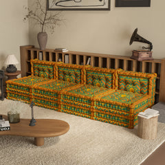 WOWMAX Floor Sofa Couch Boho –Aztec Tribal Cross