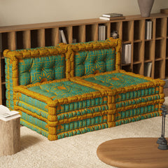 WOWMAX Floor Sofa Couch Boho –Moroccan Geometry