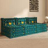 WOWMAX Floor Sofa Couch Boho –Moroccan Arch Tile