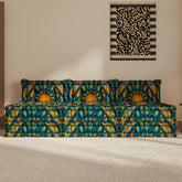 WOWMAX Floor Sofa Couch Boho –Arabian Gold Garden