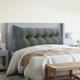 Triangular Reading Pillow Backrest Corduroy(100% Cotton)— Gray