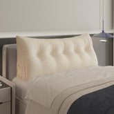 Triangular Bed Wedge Pillow 100% Pure Cotton - Light Beige