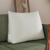 Back Pillow for Bed Sitting up-Bed Wedge Pillow Cover, (80% Cotton 20% Linen Blend)