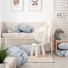 3D Stone Pillow 7 Pieces Set——New White Marble