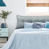 Rectangular Headboard Reading Body Pillow -Gray