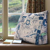 Backrest Lounge Cushion with Pocket 100% Cotton—Nautical