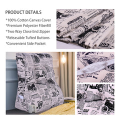 Positioning Support Reading Backrest Cushion—Newspaper