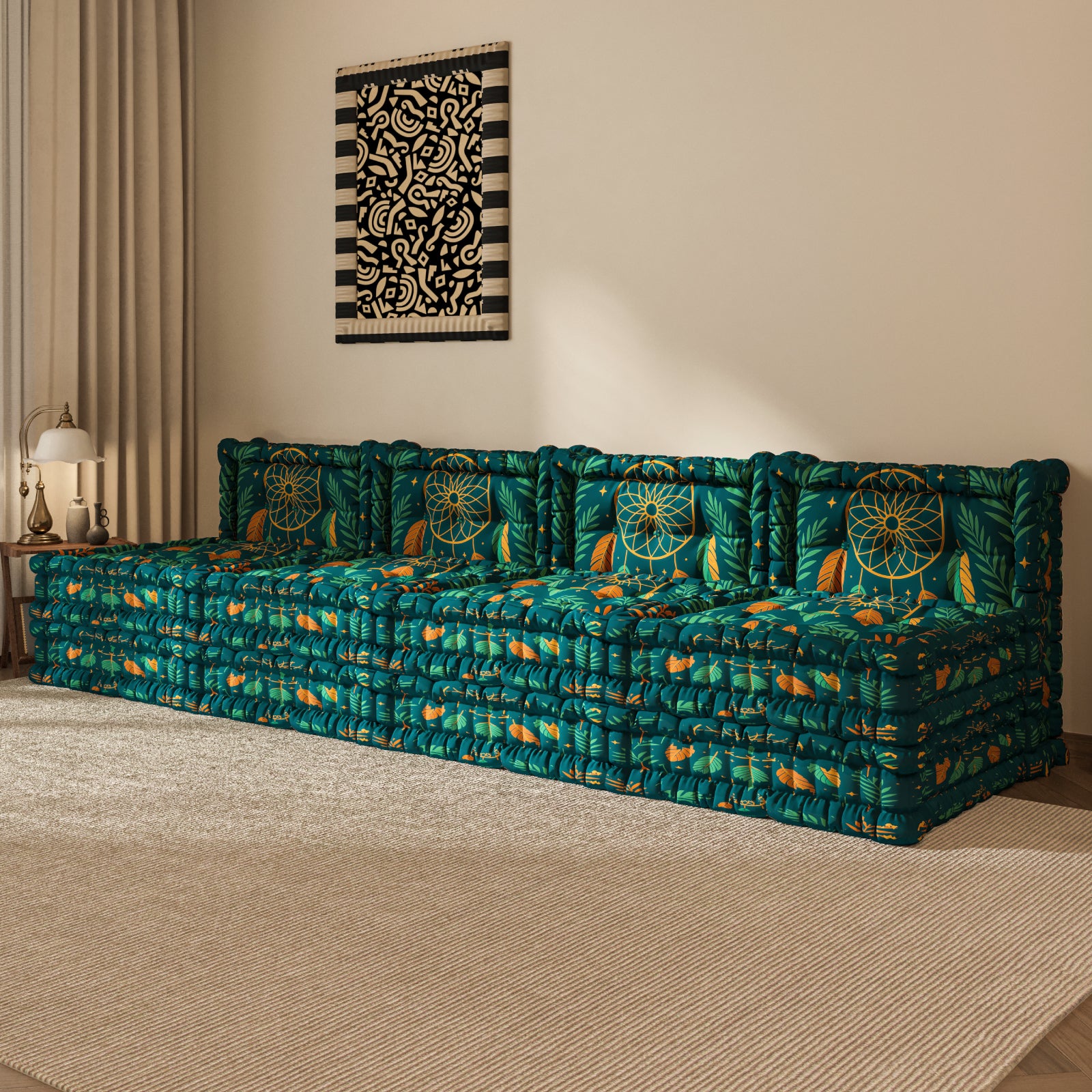 WOWMAX Floor Sofa Couch Boho –Persian Dream