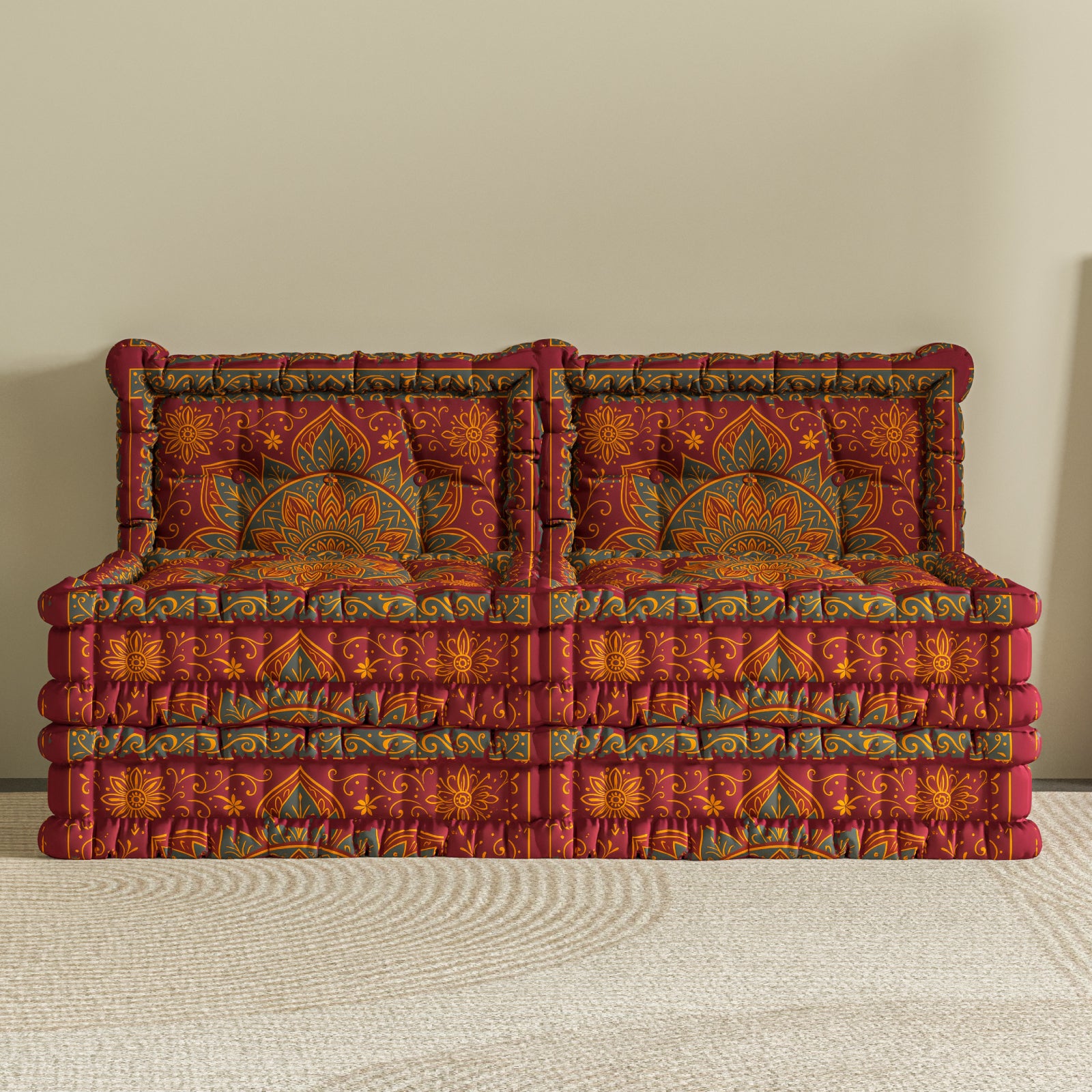 WOWMAX Floor Sofa Couch Boho –Turkish Nomad Tapestry