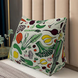 100% Cotton Bed Wedge Pillow - Veggies