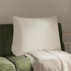 Back Pillow for Bed Sitting up, 80% Cotton 20% Linen  Blend