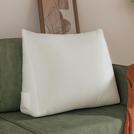 Back Pillow for Bed Sitting up-Bed Wedge Pillow, Velvet(100% Cotton)