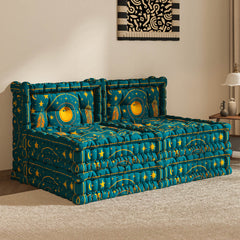 WOWMAX Floor Sofa Couch Boho –Moroccan Arch Tile