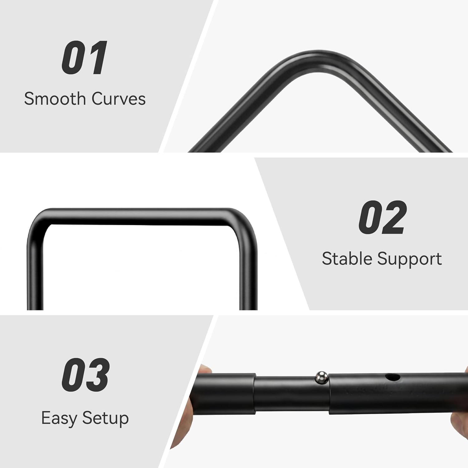 WOWMAX Floor Sofa Support Frame, Freestanding Metal Back Support, No Wall Needed, Fits Most Floor Sofas