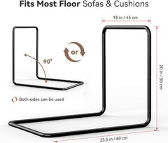 WOWMAX Floor Sofa Support Frame, Freestanding Metal Back Support, No Wall Needed, Fits Most Floor Sofas