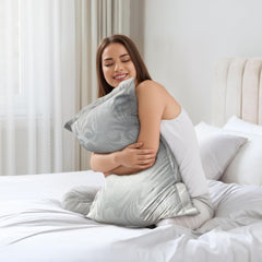 WOWMAX Cotton Pillow Cases——Gray