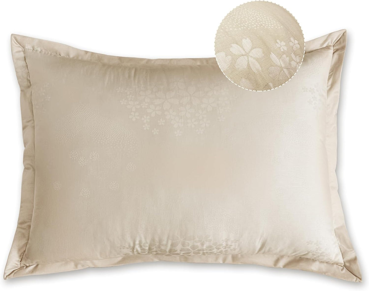 WOWMAX Cotton Pillow Cases——Lightbeige