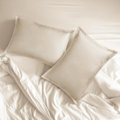 WOWMAX Cotton Pillow Cases——Lightbeige