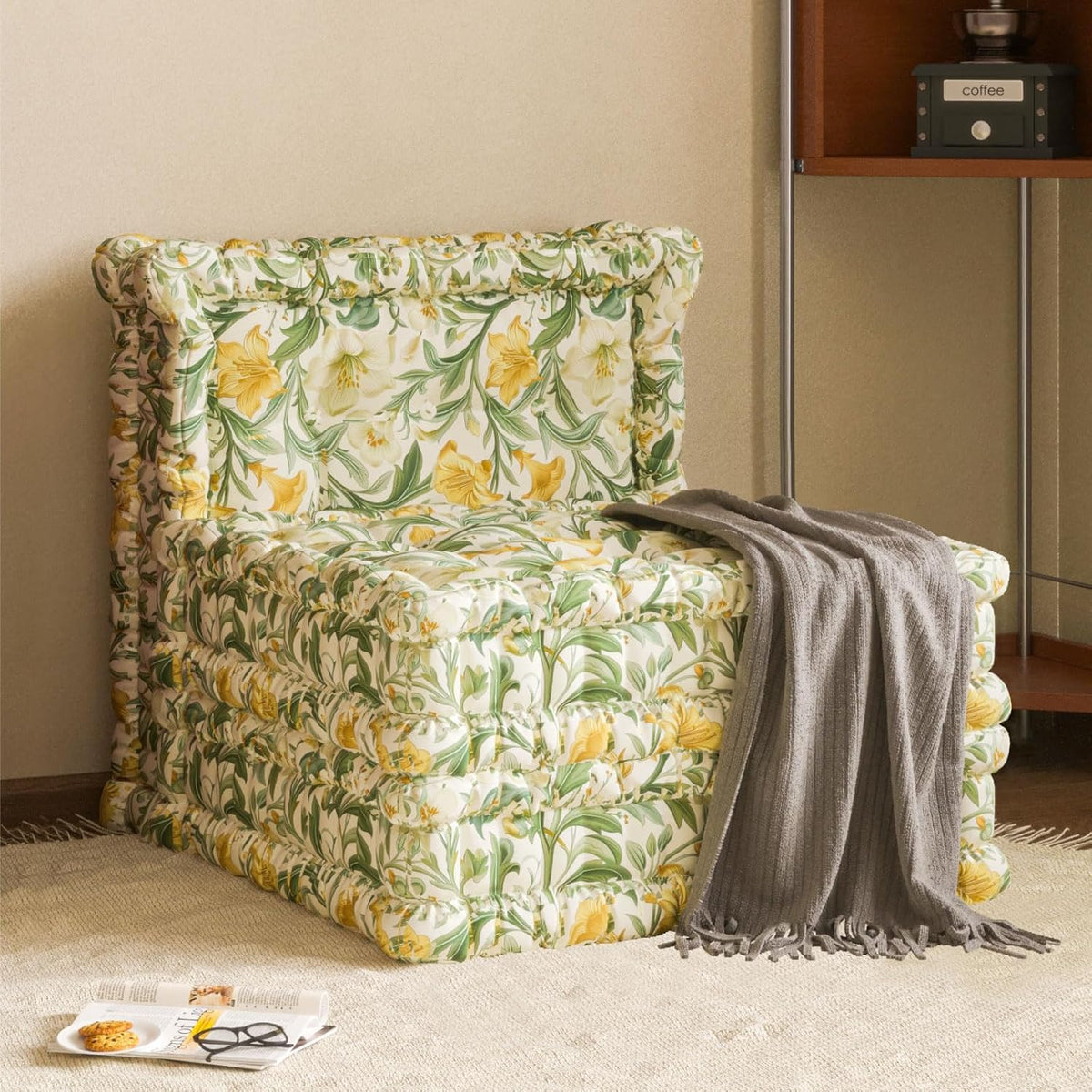 WOWMAX Floor Sofa Couch Boho –Retro Freesia