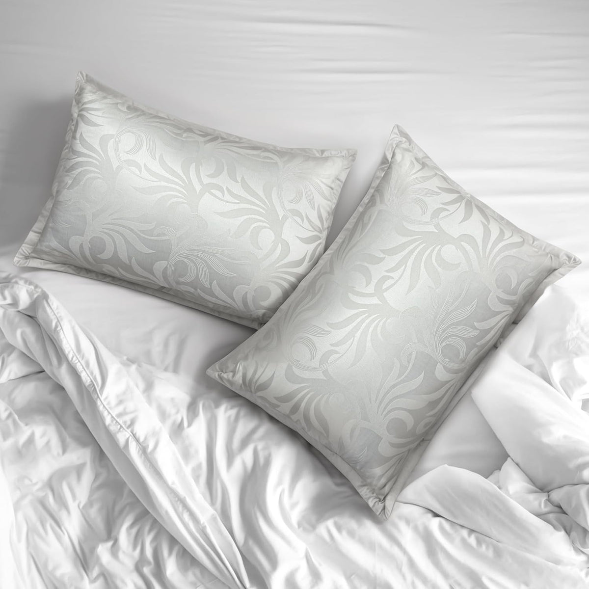 WOWMAX Cotton Pillow Cases——Gray