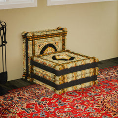 WOWMAX Floor Sofa Couch Boho – Arabian Black