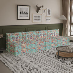 WOWMAX Floor Sofa Couch Boho – Light Blue