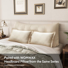 WOWMAX Cotton Pillow Cases——Lightbeige