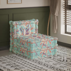 WOWMAX Floor Sofa Couch Boho – Light Blue