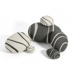 3D Curve Living Stones Pillows 6 Mix Sizes Stuffed Pillows Big Rock Pillows
