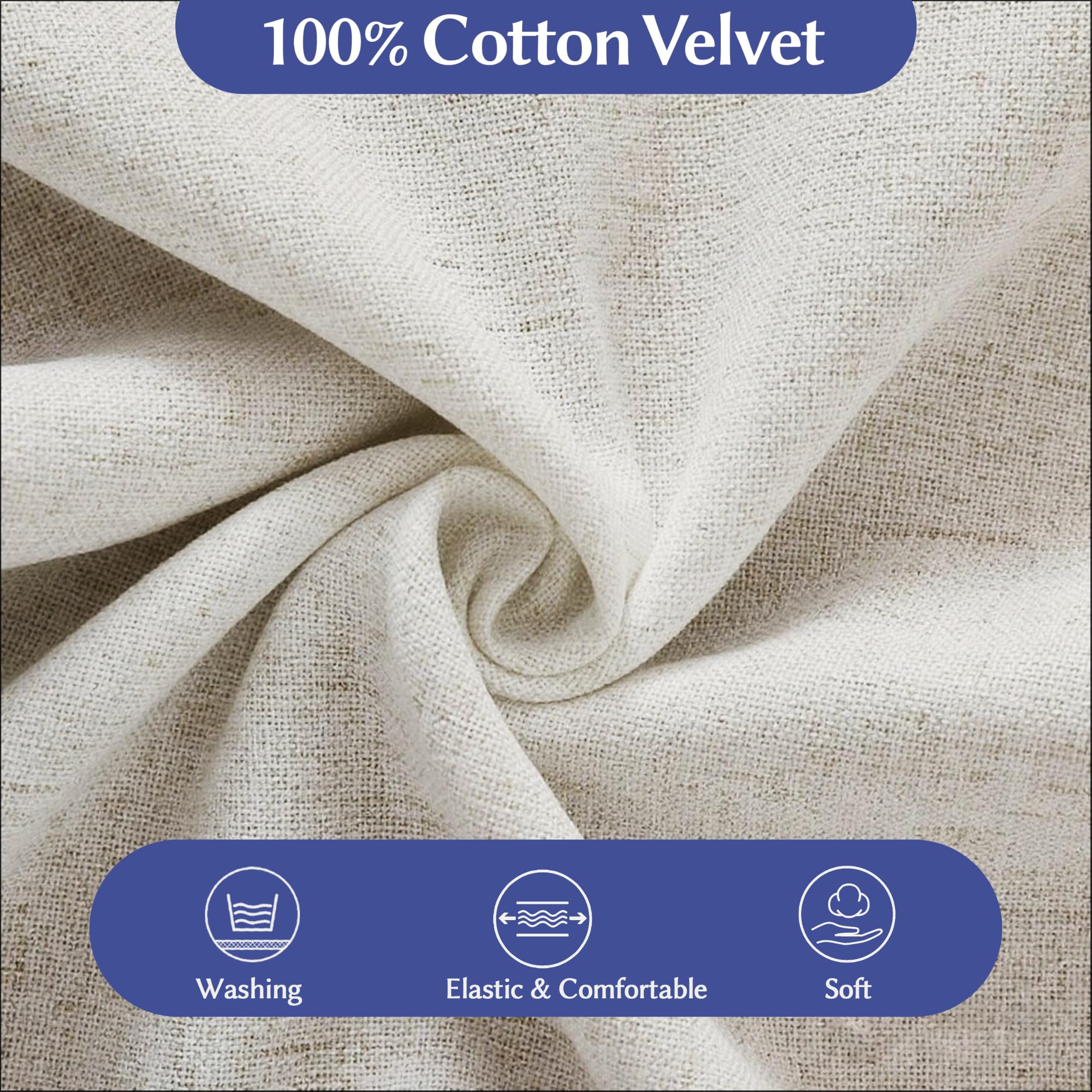 Back Pillow for Bed Sitting up, 80% Cotton 20% Linen  Blend