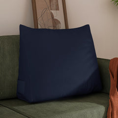 Back Pillow for Bed Sitting up-Bed Wedge Pillow Cover, (80% Cotton 20% Linen Blend)