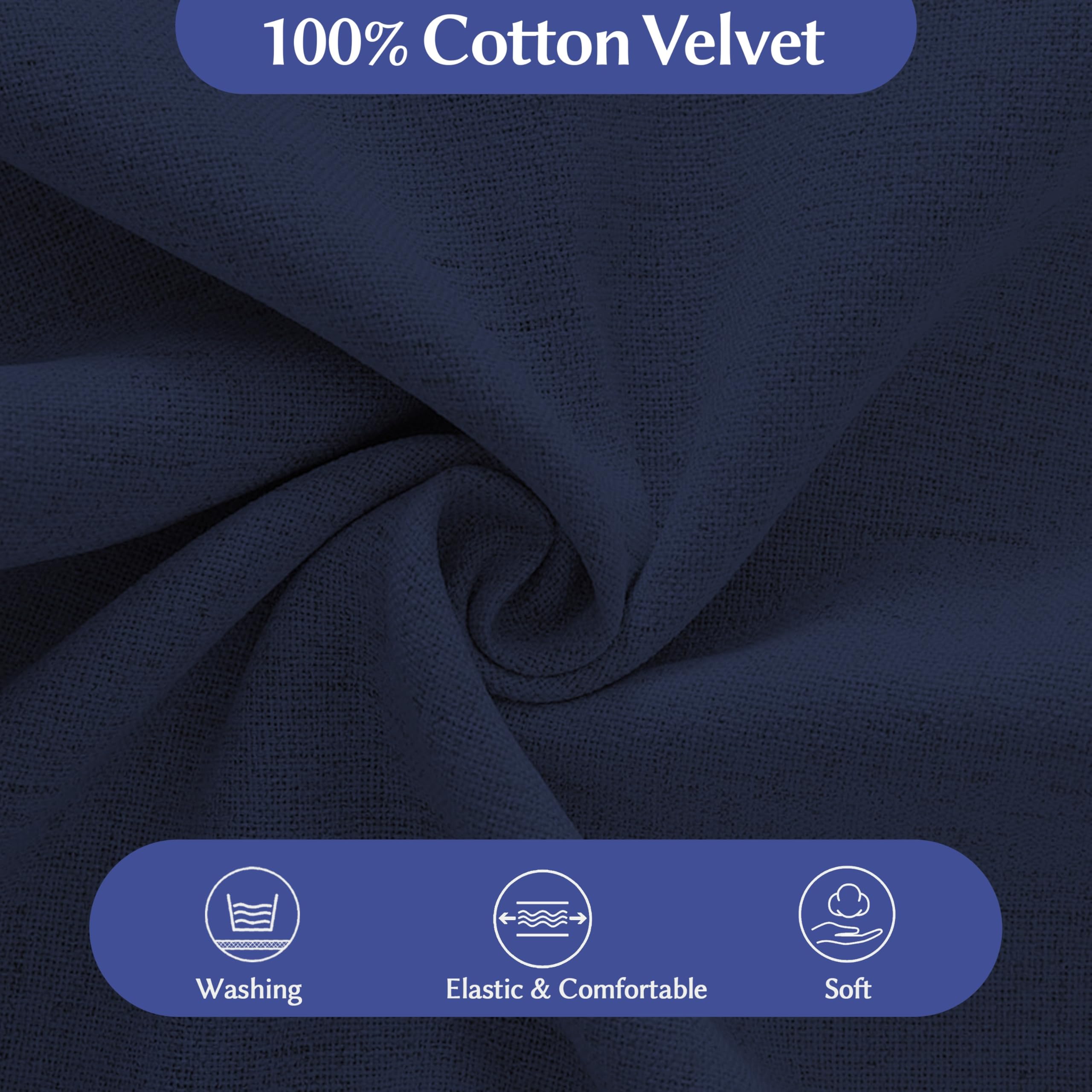 Back Pillow for Bed Sitting up-Bed Wedge Pillow Cover, (80% Cotton 20% Linen Blend)