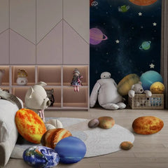 12er-Set – Wolkenförmiges Sonnensystem-Kissen