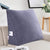 Triangular Bed Wedge Pillow with Removable and Washable Cover Linen— Dark Grey 23.5 Inches