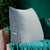 Dreieckiges Bettkeilkissen mit abnehmbarem und waschbarem Bezug aus Leinen – Grau 23,5 Zoll 