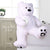 3 Fuß großer Riesen-Teddybär Daney, kuschelig gefüllte Plüschtiere, Teddybär-Spielzeugpuppe – Weiß, 91,4 cm