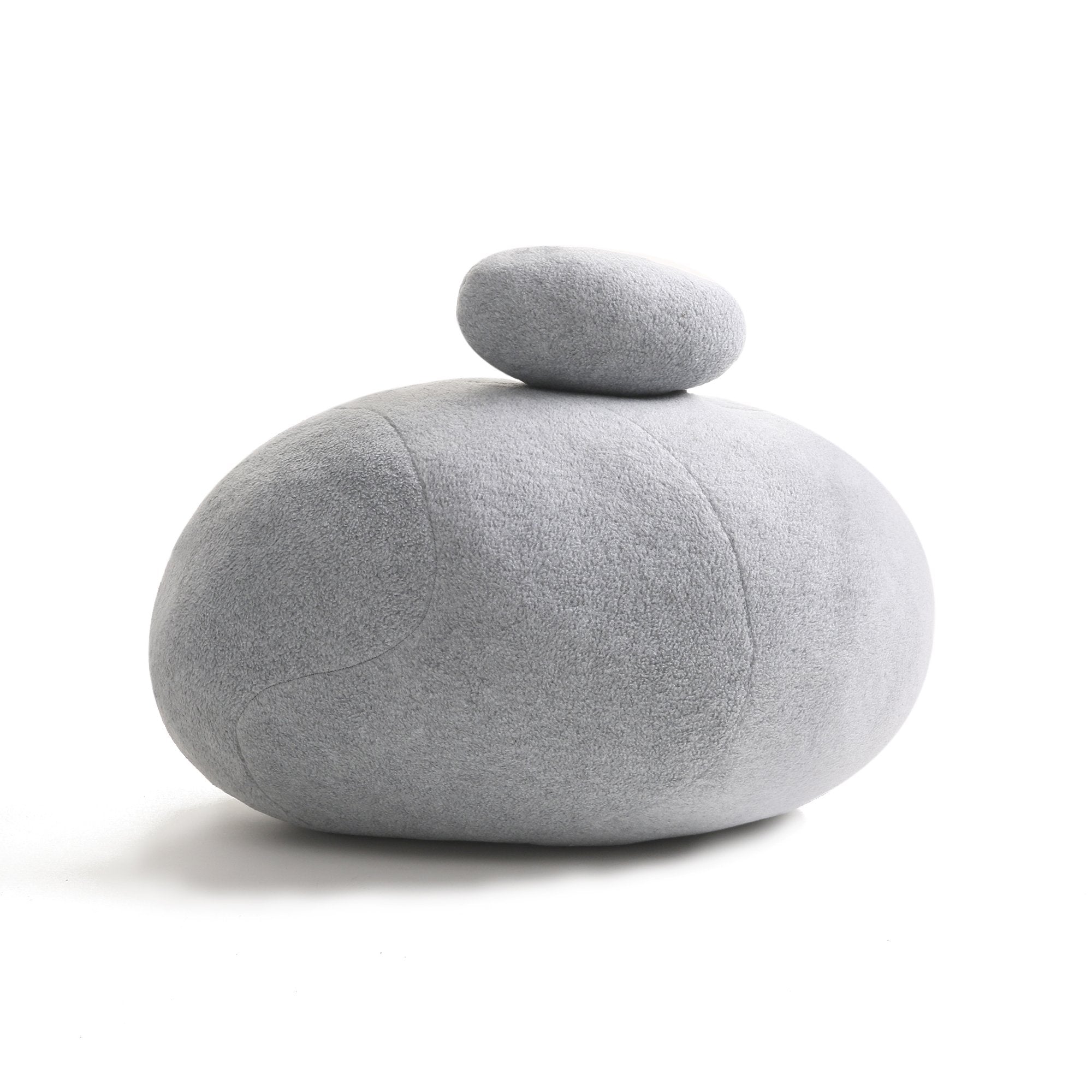 3D Stone Pillows 6 Mix Sizes —Dark Gray and Light Gray