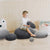 3D Stone Pillows 6 Mix Sizes —Dark Gray and Light Gray