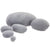 3D Curve Living Stones Kissen 6 verschiedene Größen Big Rock Pillows Neue Kieselsteinkissen – Hellgrau 