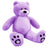 3 Fuß großer Riesen-Teddybär Daney Kuschelige Plüschtiere Teddybär-Spielzeugpuppe – Lila 36 Zoll