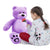 3 Fuß großer Riesen-Teddybär Daney Kuschelige Plüschtiere Teddybär-Spielzeugpuppe – Lila 36 Zoll