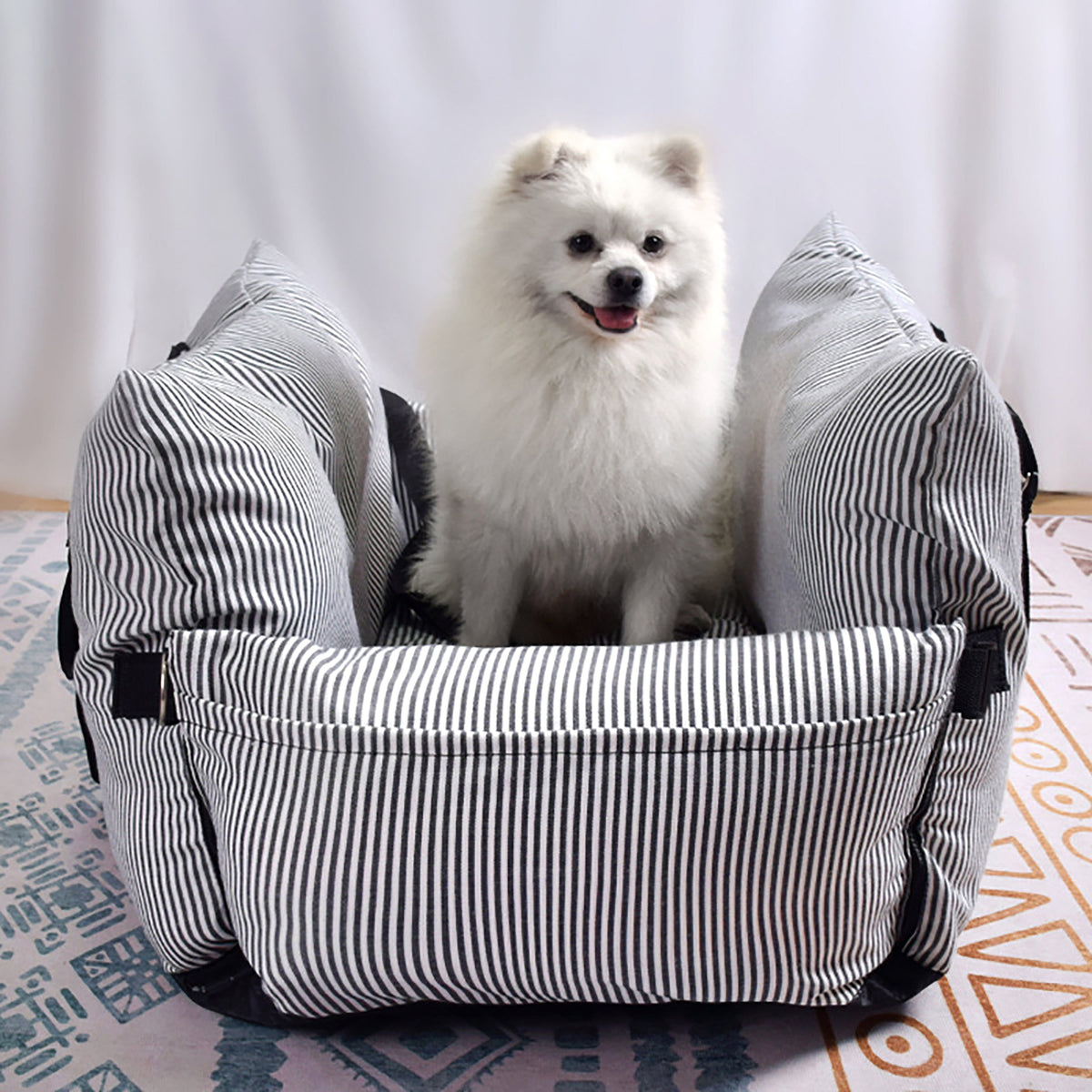 Car Seat Booster Seat for Dogs, Pet Travel Bed Pet Transport Bag, Couch Cushion — blue