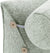 Verstellbares Bettkeilkissen, Nacken- und Rückenstützkissen, Leseüberwurf mit Nackenrolle, Leinen – Weiß, 59,9 cm
