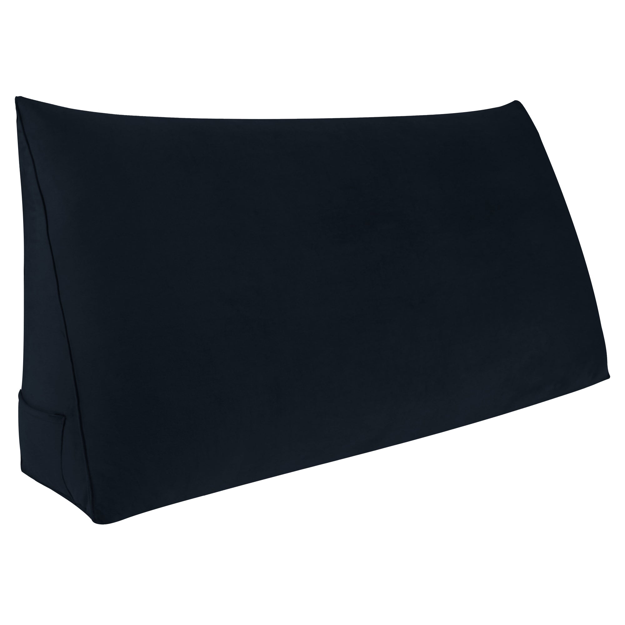 Large Reading Pillow velvet No Button Velvet—Black